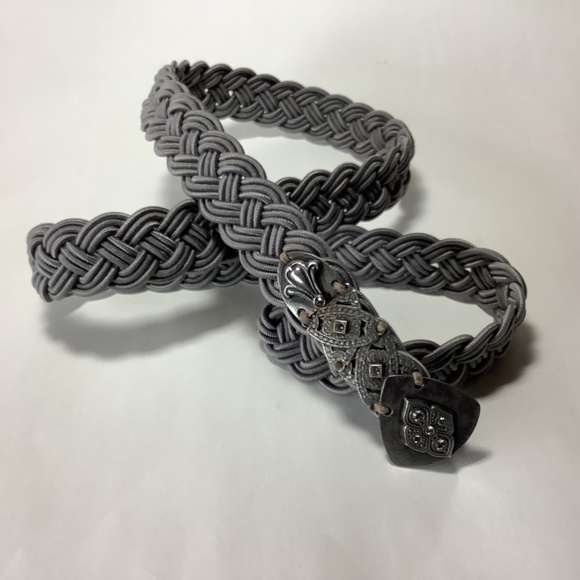 Vintage Marjorie Baer SF gray silver tone metal belt main image 4